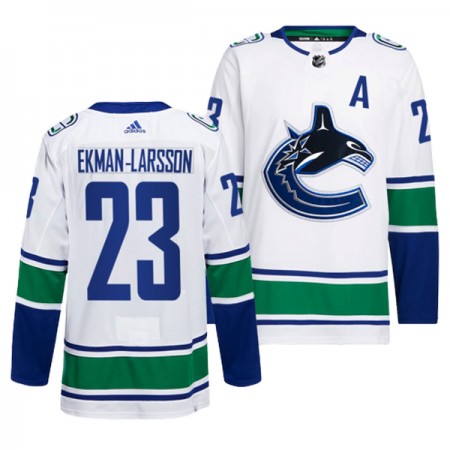 Miesten NHL Vancouver Canucks Pelipaita Oliver Ekman-Larsson 23 Adidas Valkoinen Authentic